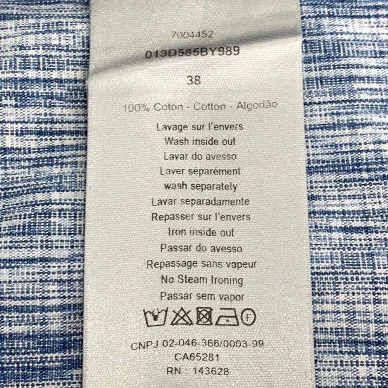 Dior Dior Size 38 Blue logo jacquart full printed cotton lapel s Size US XS / EU 42 / 0 - 8 Thumbnail