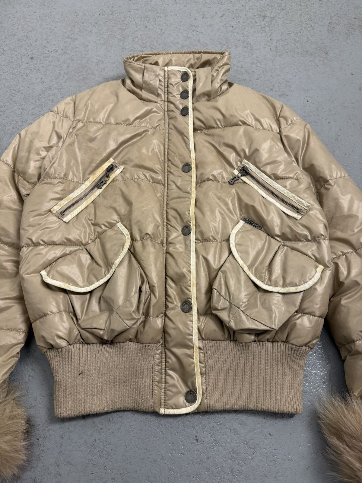 John Galliano Vintage 00s John Galliano Pirate Face Fox Fur Bomber Size XL / US 12-14 / IT 48-50 - 6 Thumbnail