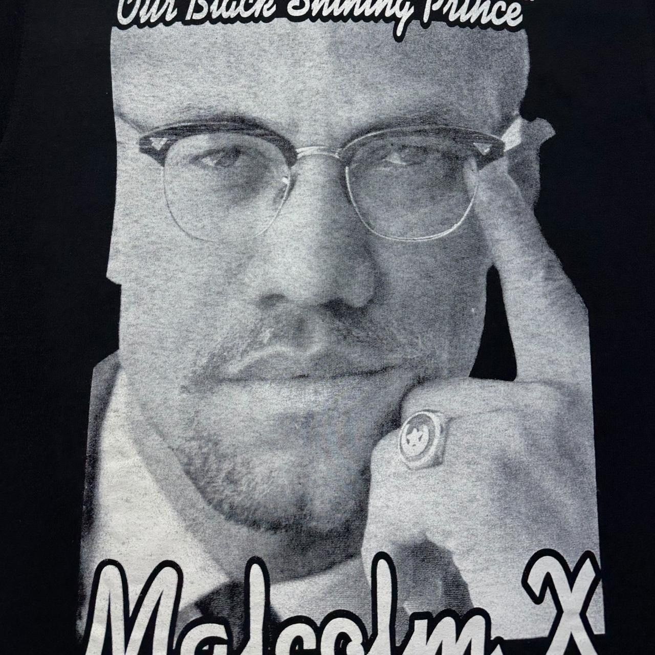 AAA × Vintage Vintage Malcolm X Our Black Shining Prince T-Shirt Size US S / EU 44-46 / 1 - 3 Thumbnail