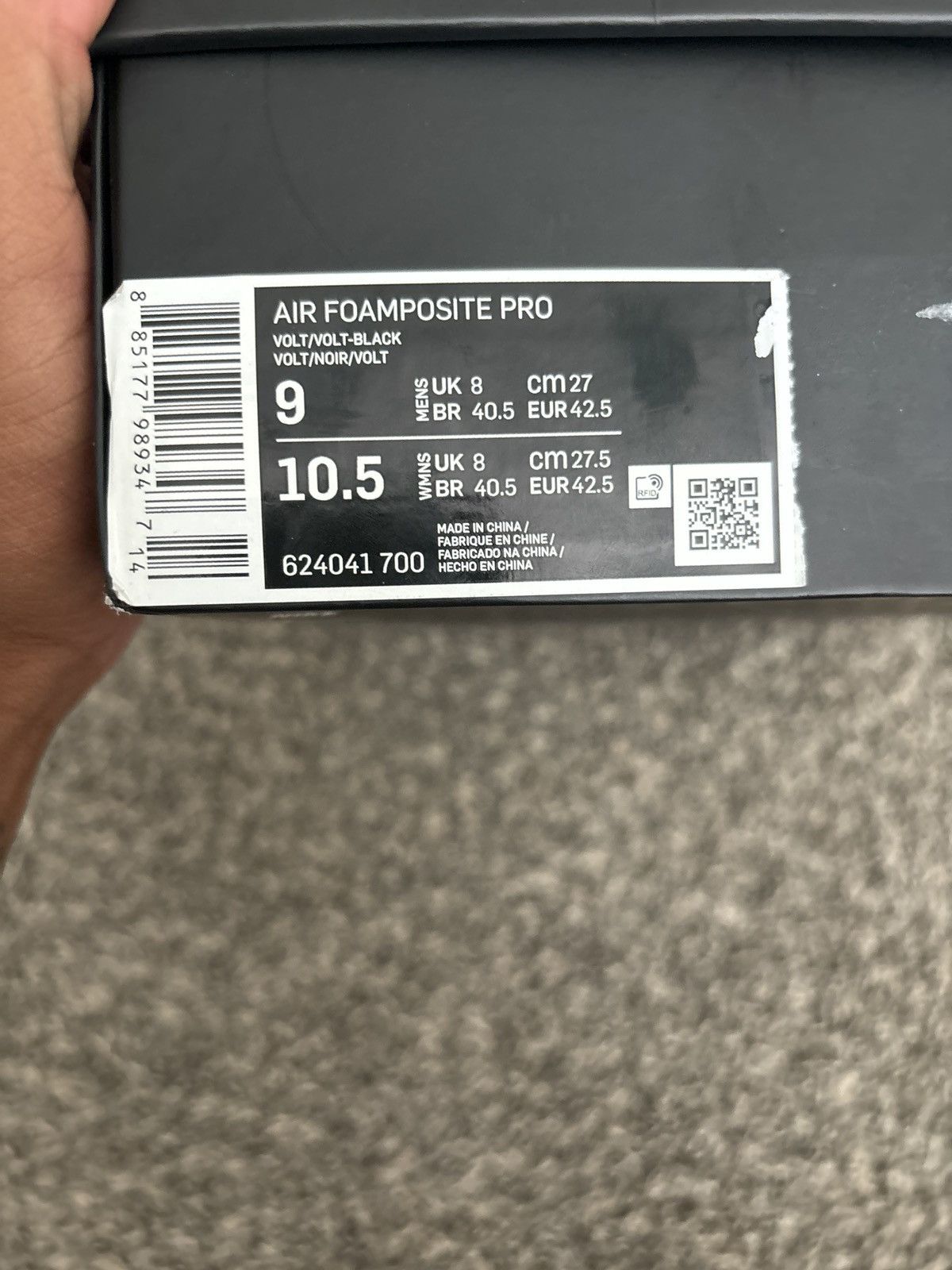 Nike Volt foam positives Size US 9 / EU 42 - 4 Thumbnail