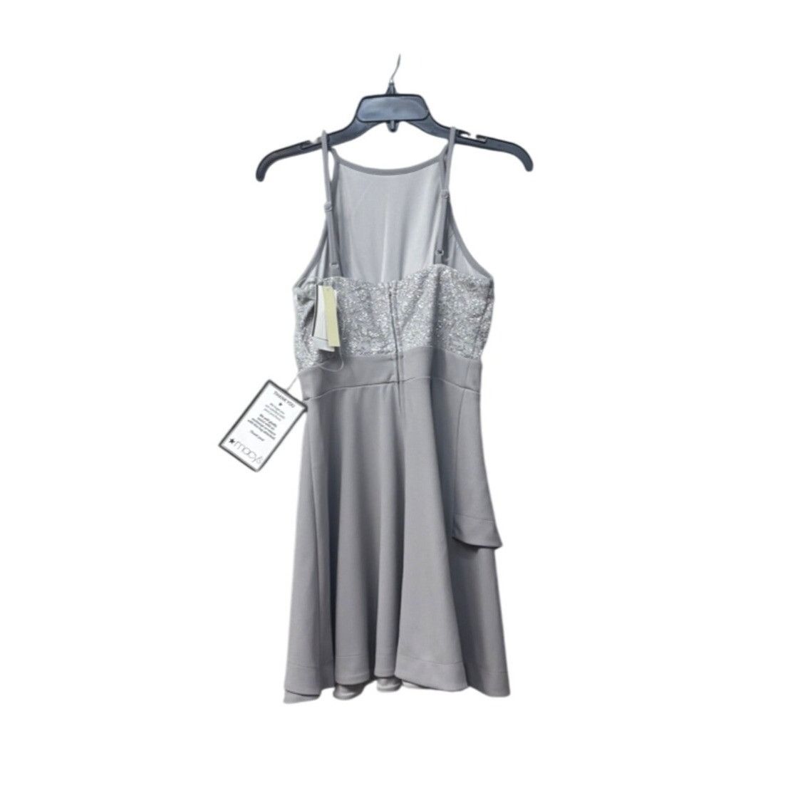Other Speechless Juniors' Sparkle-Embellished Halter Dress, Gray/S Size ONE SIZE - 12 Thumbnail
