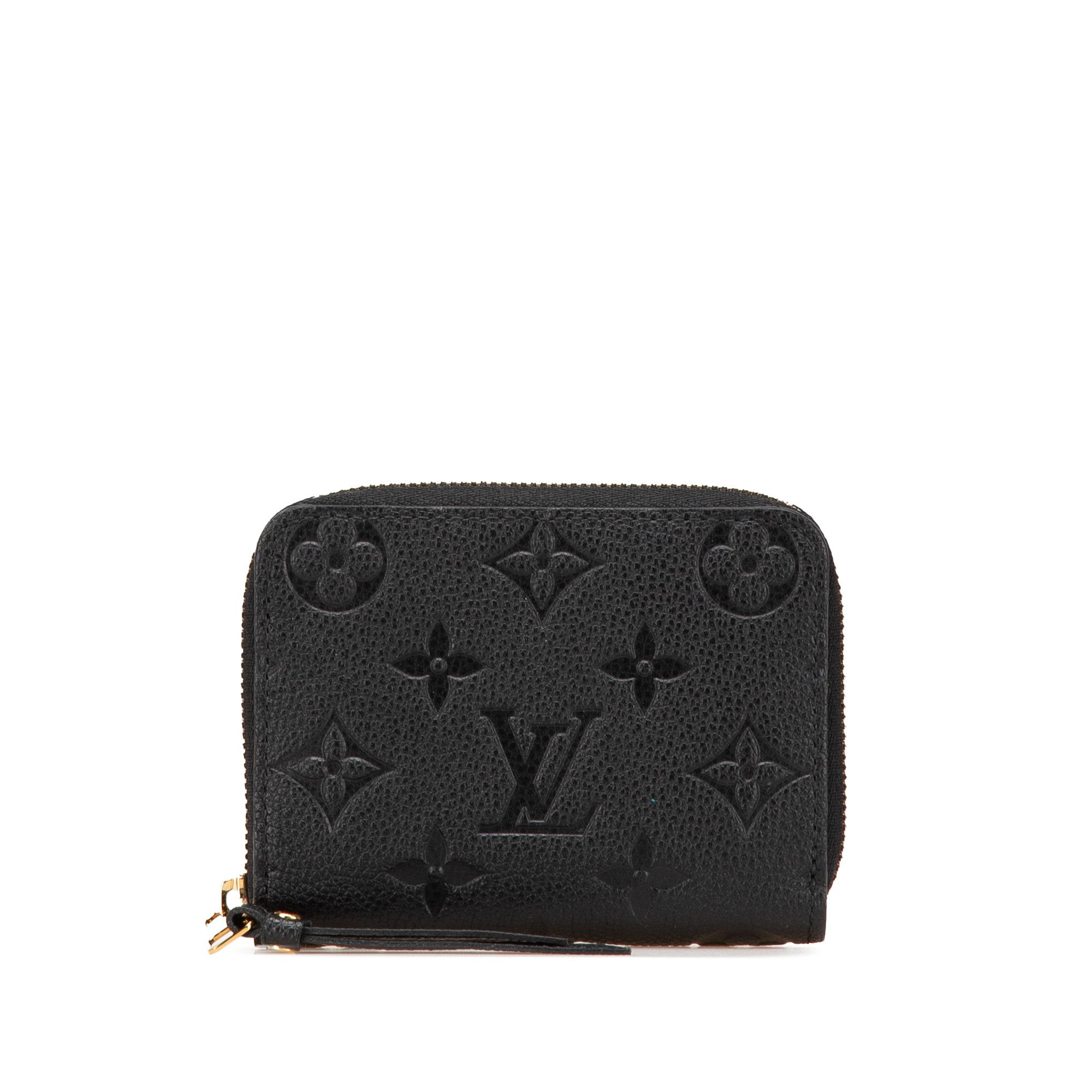 Louis Vuitton Monogram Empreinte Zippy Coin Purse in Black, Women's