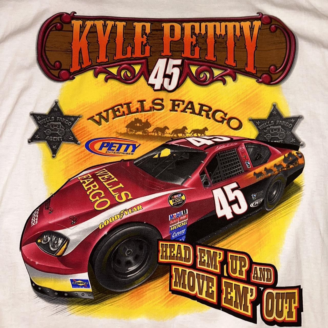 NASCAR 2005 Kyle Petty Wells Fargo Racing T-Shirt Size US XL / EU 56 / 4 - 3 Thumbnail