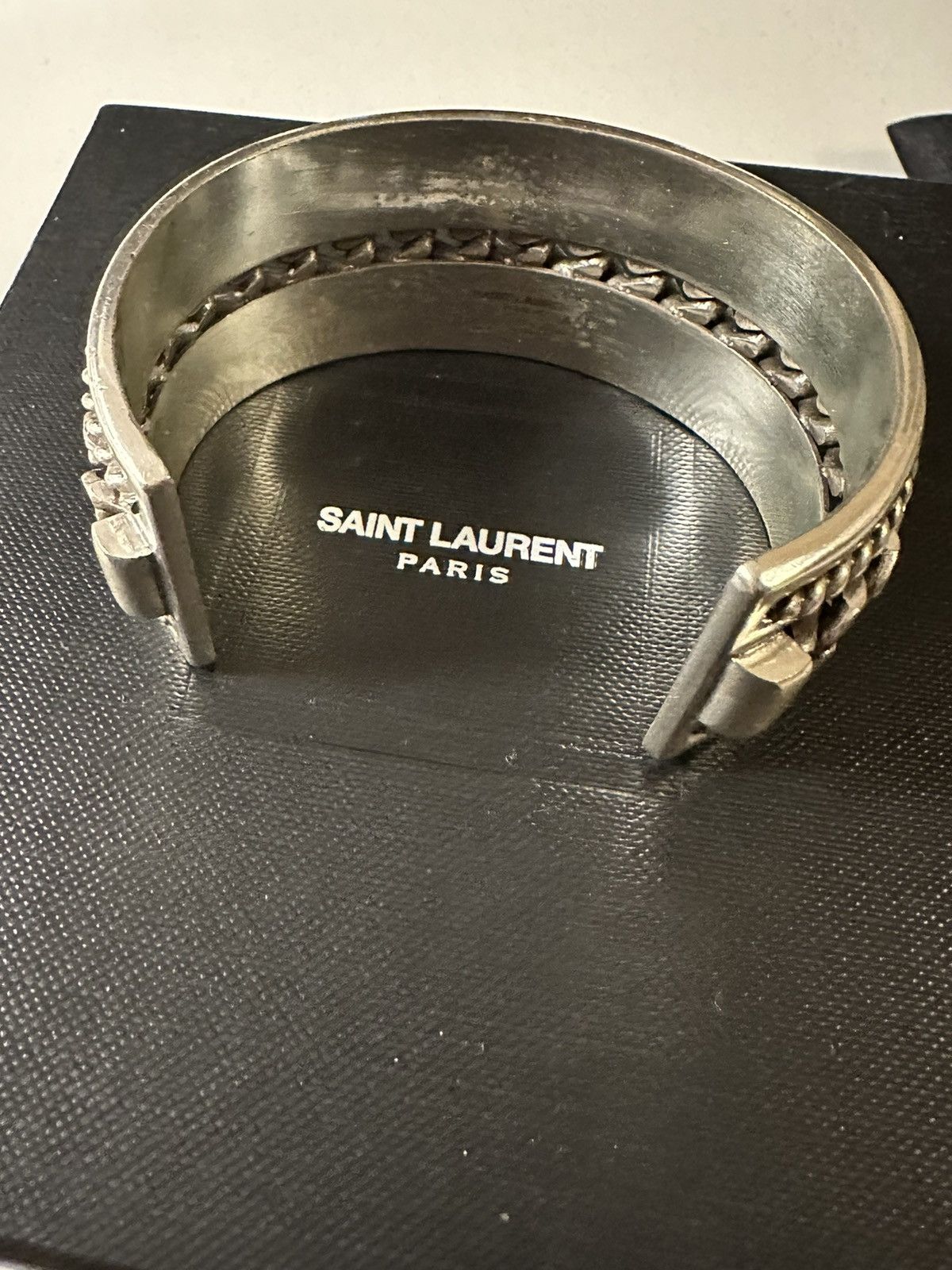 Saint Laurent Paris Saint Laurent ss15 psych rock silver bracelet Size ONE SIZE - 8 Thumbnail
