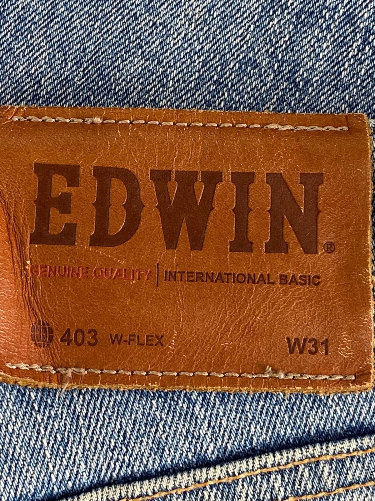 Edwin Edwin Light Blue Wash Style Straight Leg Jeans Size US 31 - 11 Thumbnail