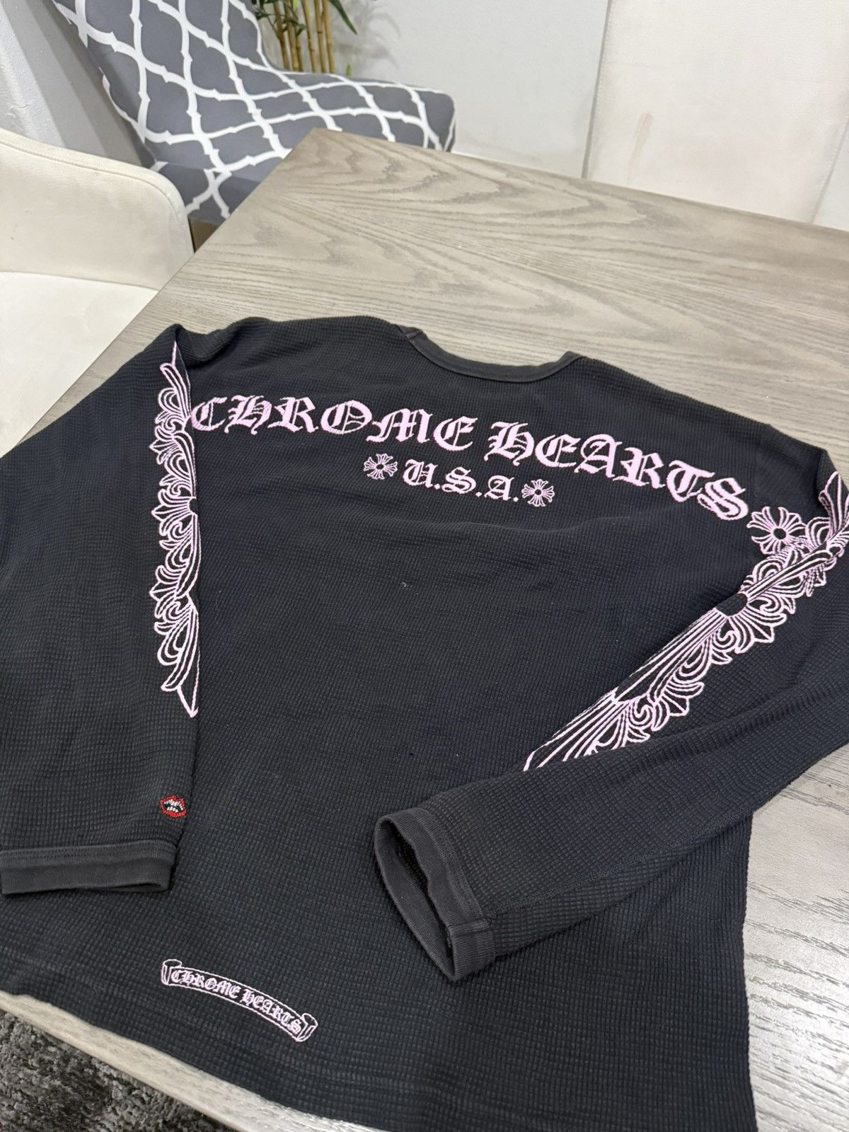 Chrome Hearts Chrome hearts pink thermal longsleeve Size US L / EU 52-54 / 3 - 3 Thumbnail
