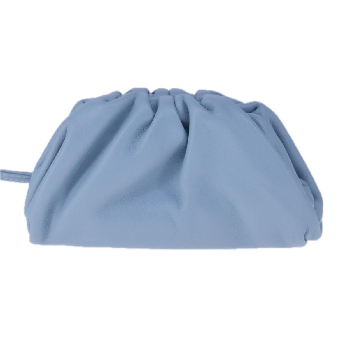 Bottega Veneta The Pouch Blue Leather Clutch Bag (Pre-Owned) Size ONE SIZE - 1 Thumbnail