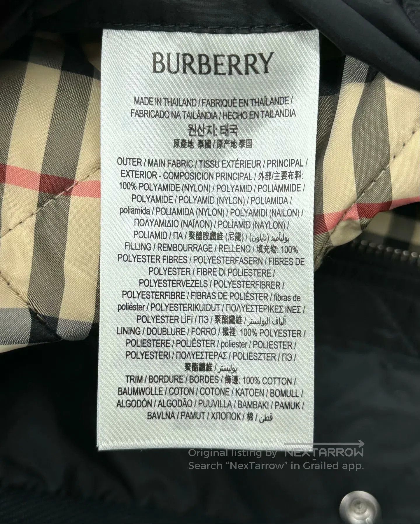 Burberry Burberry Black Diamond Stitch Hooded Jacket| Size L / US 10 / IT 46 - 4 Thumbnail