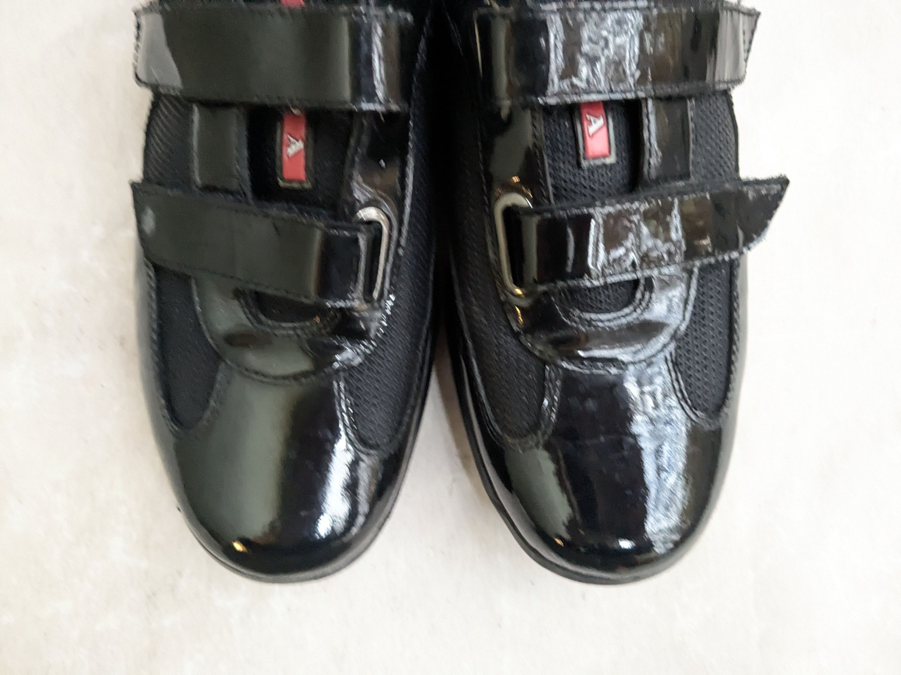 Prada Prada America's Cup Black Red 7.5 Leather Low Tops Size US 7.5 / EU 40-41 - 3 Thumbnail