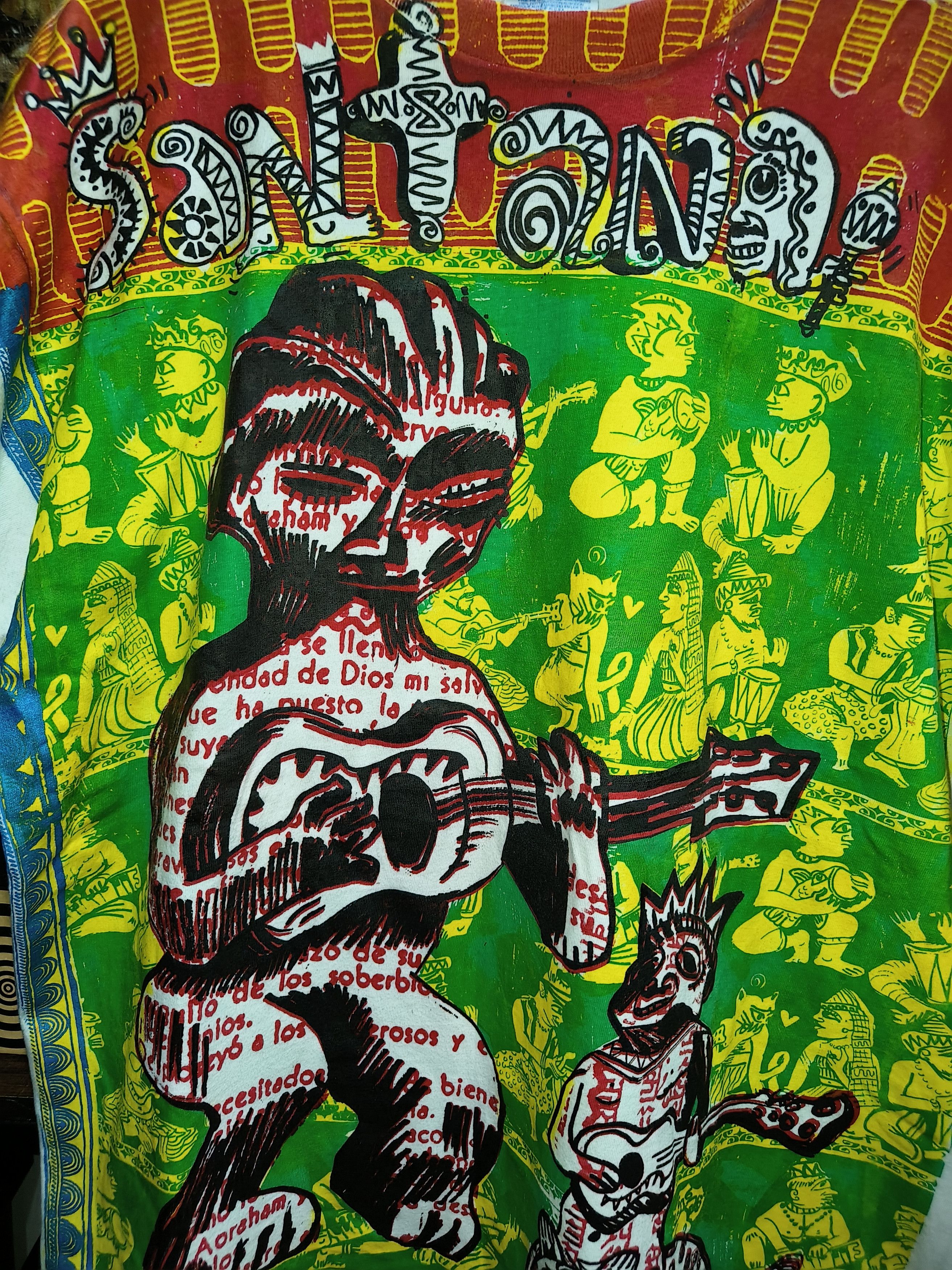 Band Tees Vintage 90s Santana (Heaven smile) shirt Size US XL / EU 56 / 4 - 2 Thumbnail
