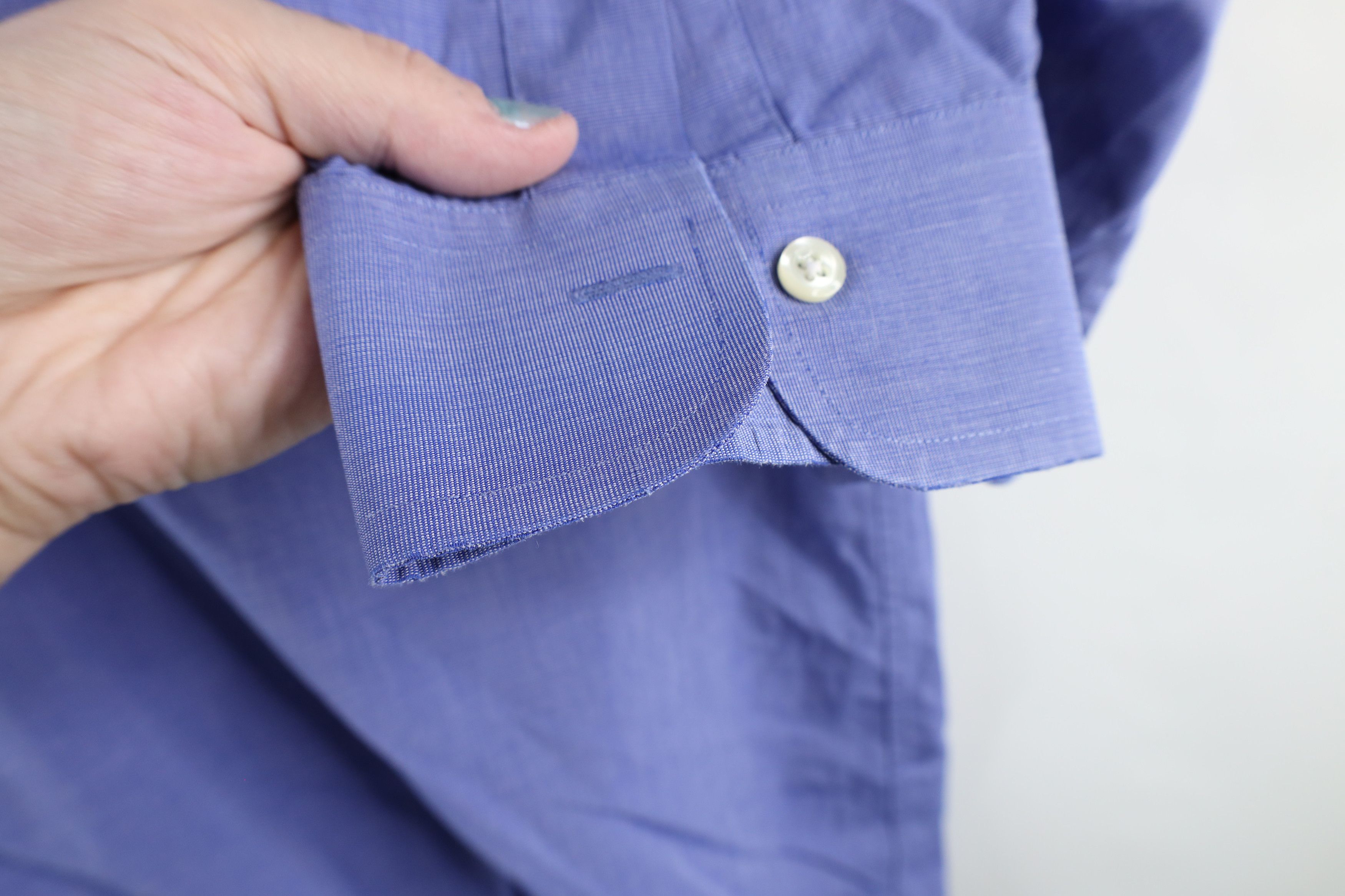 Brooks Brothers × Vintage Vintage 90s Brooks Brothers Cotton Button Down Shirt Blue Size US M / EU 48-50 / 2 - 6 Thumbnail