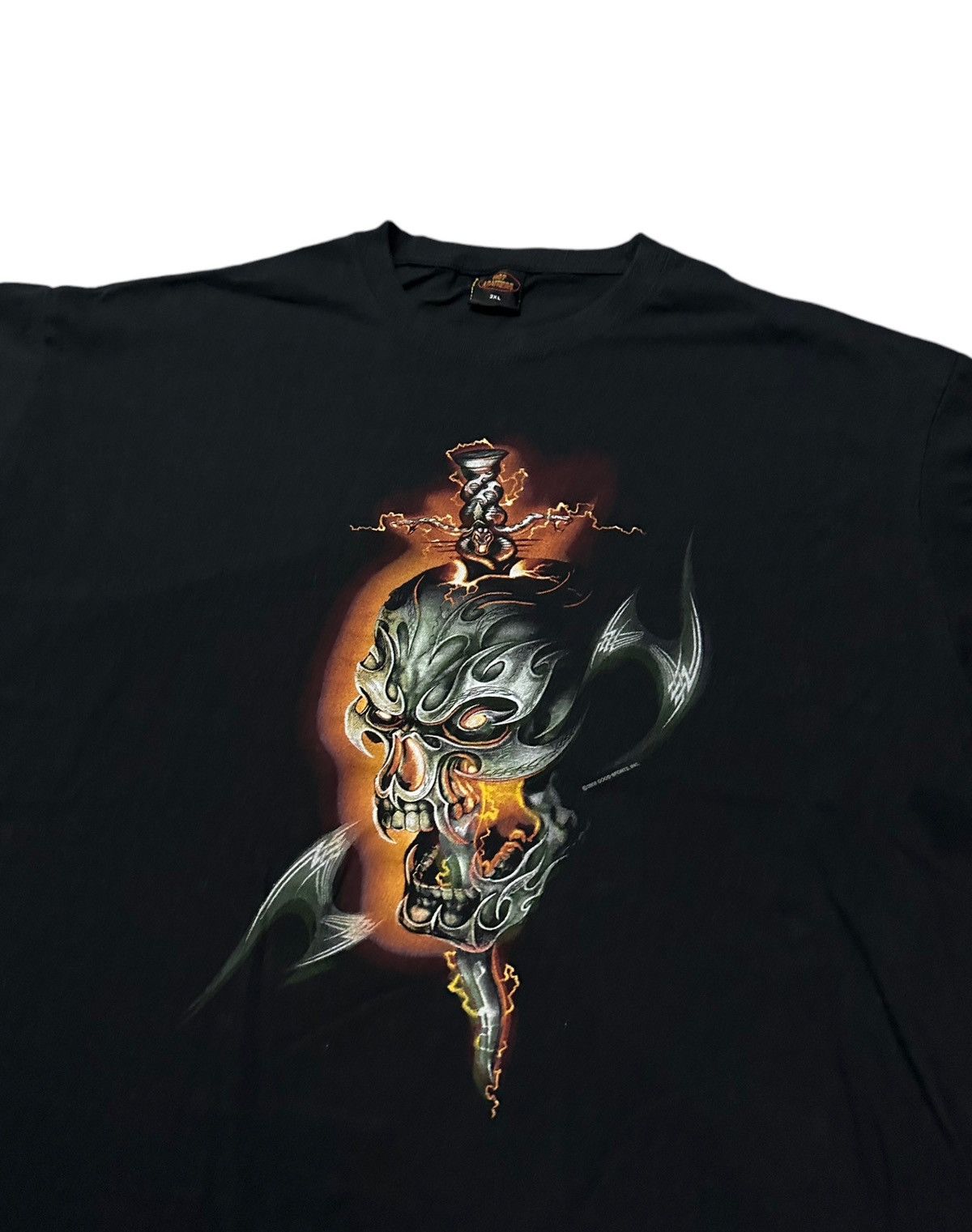 Vintage 2008 Hot leather skulls long sleeve