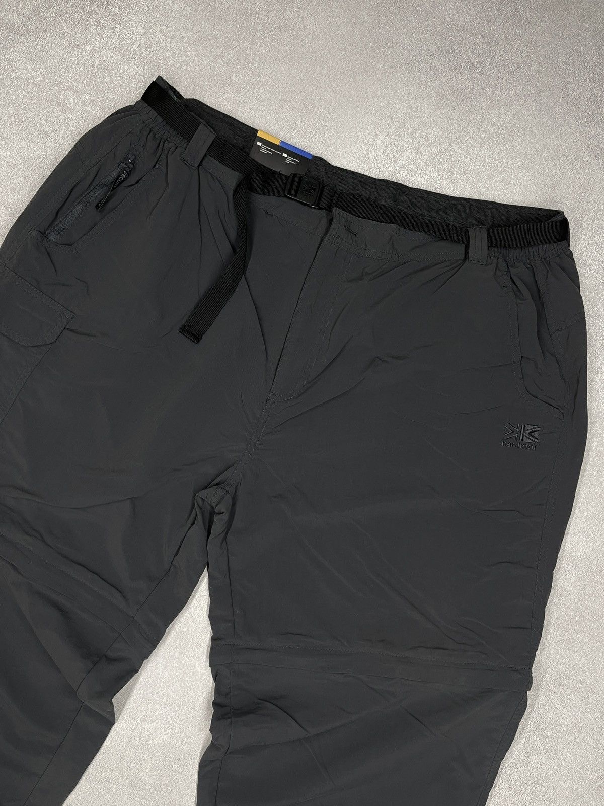 Karrimor Mens Karrimor Aspen Cargo Pants 2in1 Grey Outdoor Gorpcore Size US 40 / EU 56 - 3 Thumbnail