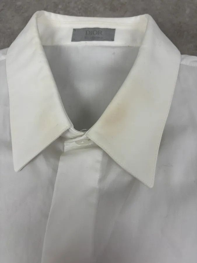 Dior Dior White Classy Uniform Shirt Size US M / EU 48-50 / 2 - 8 Thumbnail