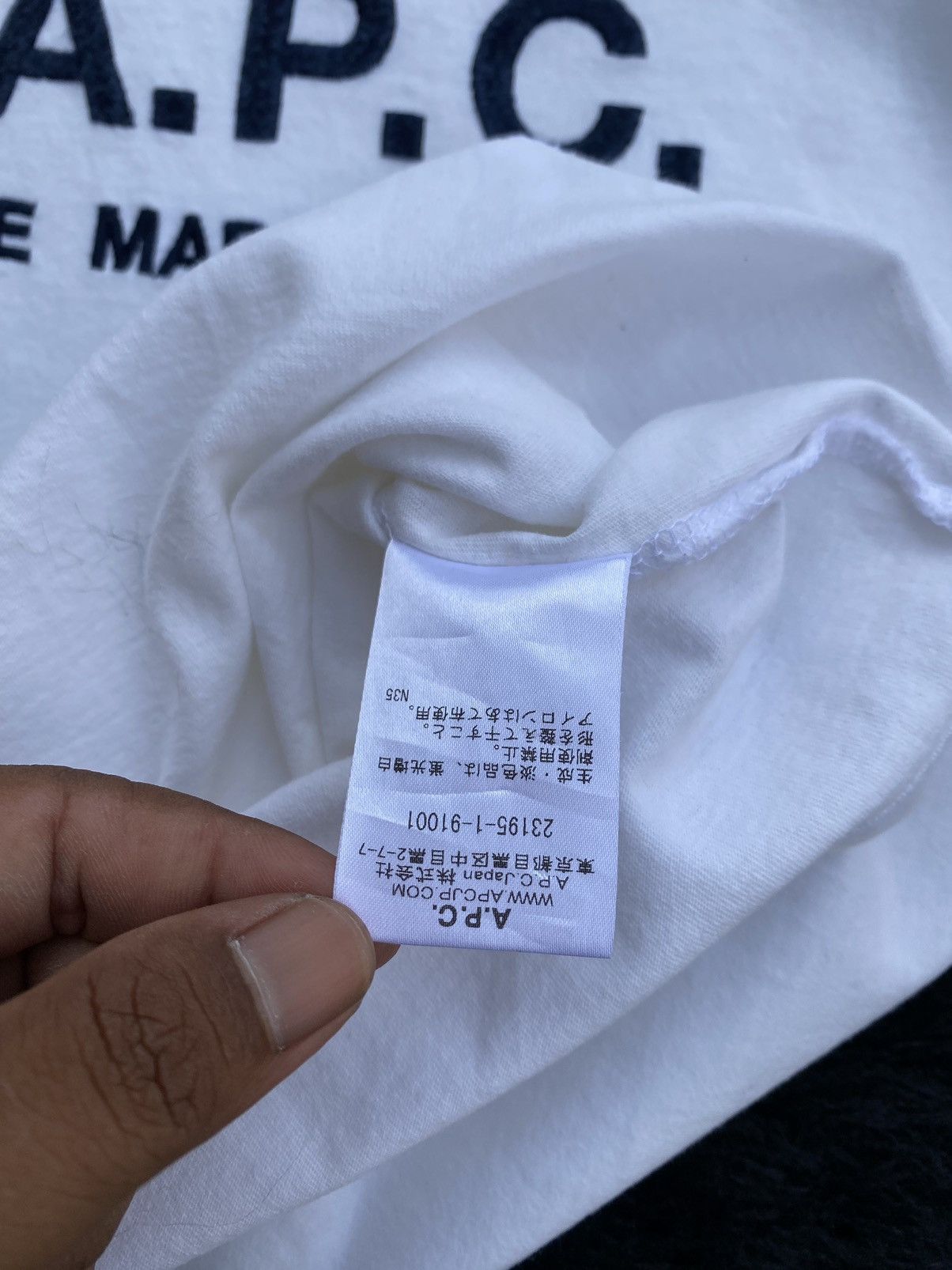 A.P.C. Rare A.P.C Rue Madame Paris Spellout Tshirt Size US S / EU 44-46 / 1 - 11 Thumbnail