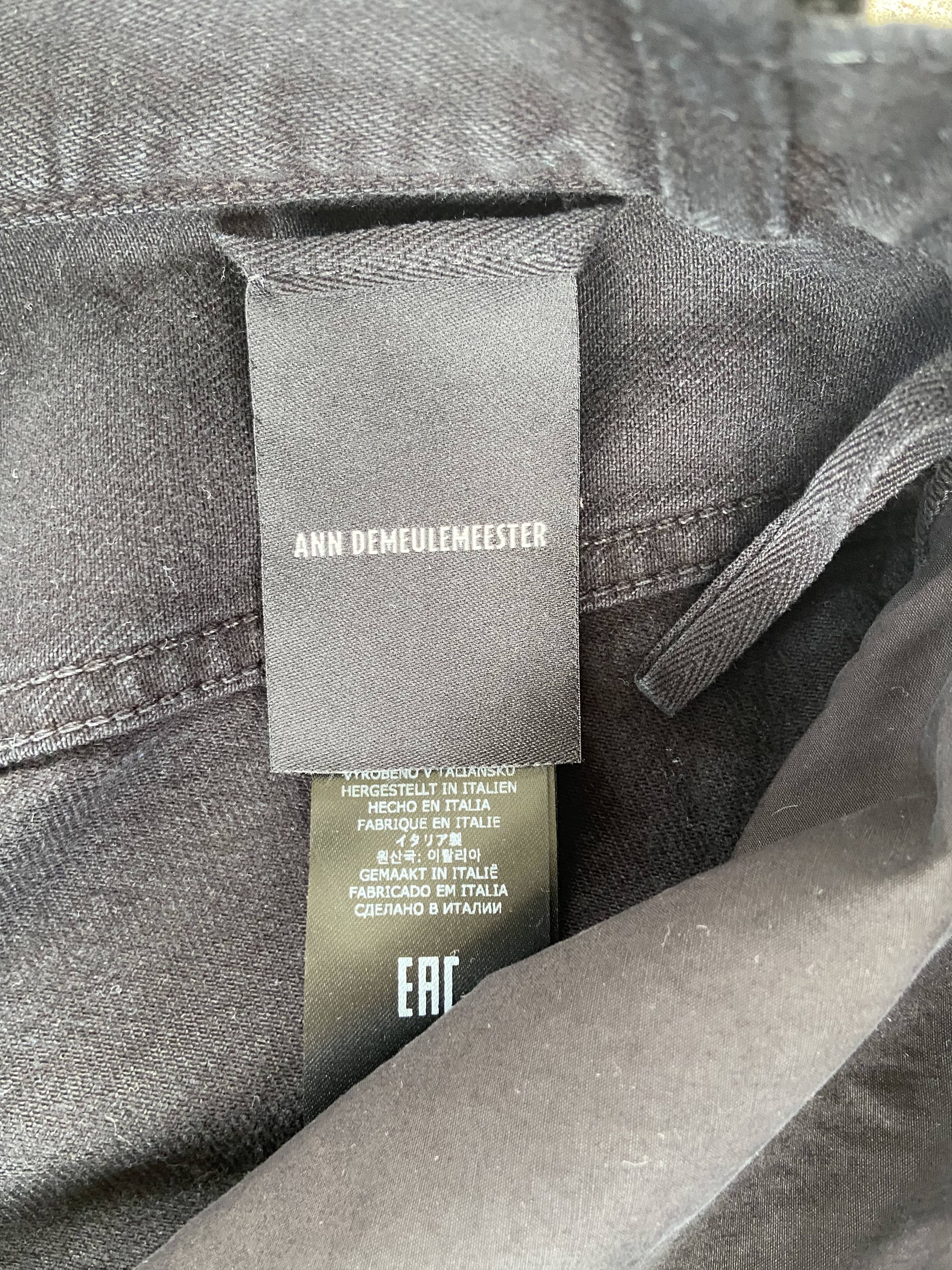 Ann Demeulemeester Ann Demeulemeester Waxed Denim Maxi Skirt Size 28" / US 6 / IT 42 - 5 Thumbnail