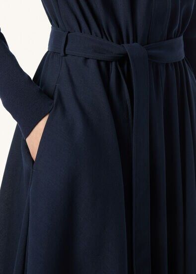 Loro Piana os11x0326 FAQ9183 Verlaine Dress in Ink Bottle Size L / US 10 / IT 46 - 7 Thumbnail