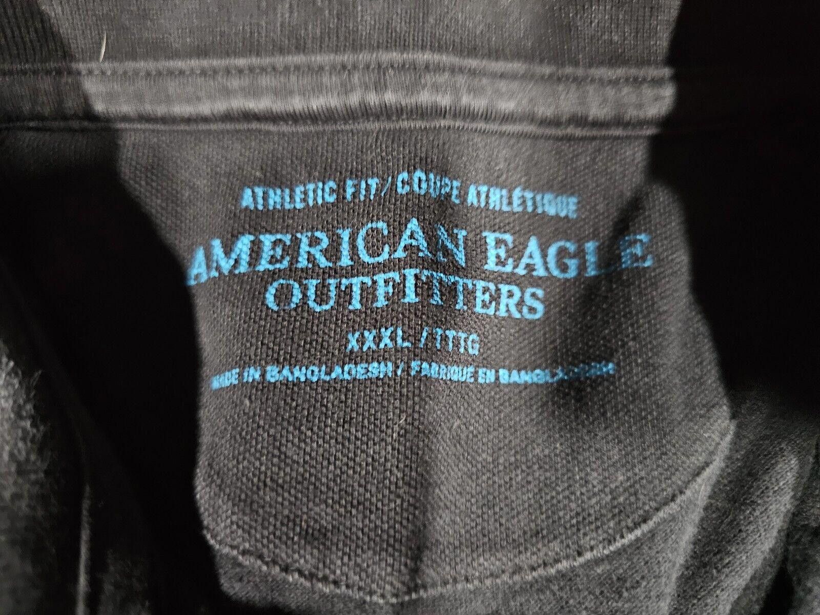 Designer American Eagle XXXL Black Polo Size US XXL / EU 58 / 5 - 3 Thumbnail