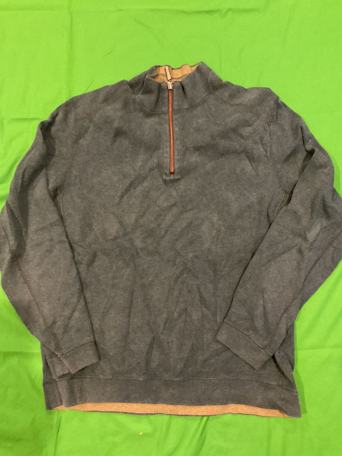 Tommy Bahama × Vintage Vintage Tommy Bahama quarter zip sweater Size US XL / EU 56 / 4 - 1 Thumbnail