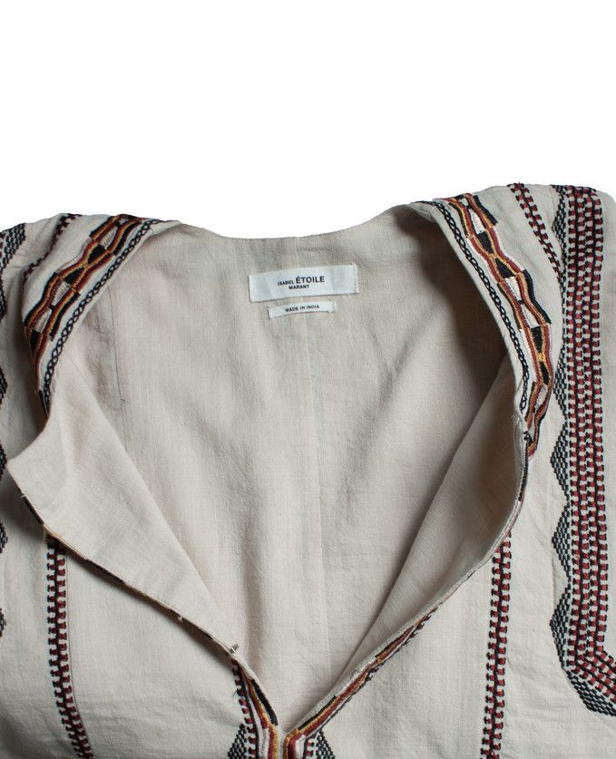 Isabel Marant Etoile Isabel Marant Etoile, embroidered beige top Size XS / US 0-2 / IT 36-38 - 6 Thumbnail