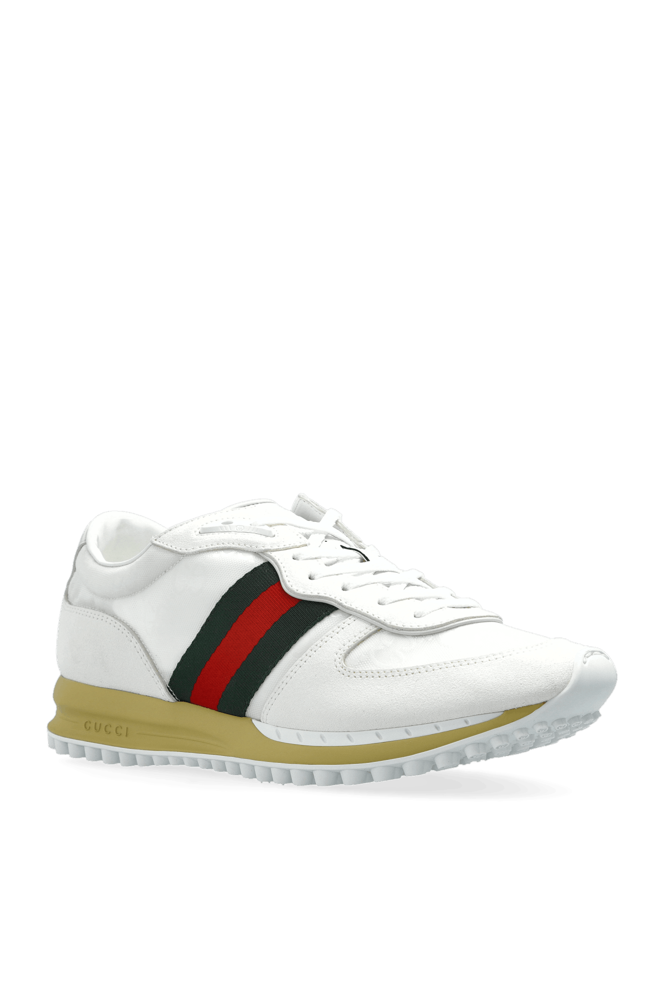 Gucci o1loc1c0326 832461 Men's Gucci Re-Motion Sneakers in White Size US 8 / EU 41 - 1 Thumbnail