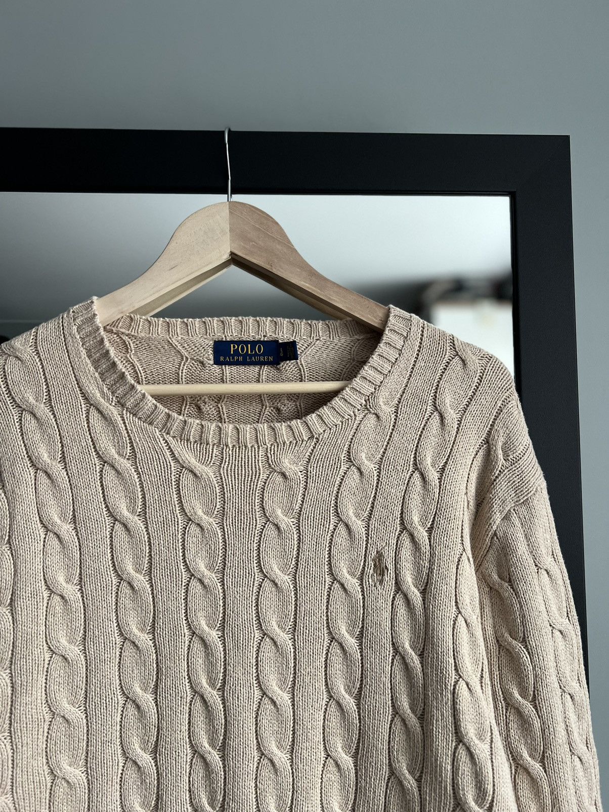 Polo Ralph Lauren Polo Ralph Lauren Cable Knit Sweater Size US L / EU 52-54 / 3 - 3 Thumbnail