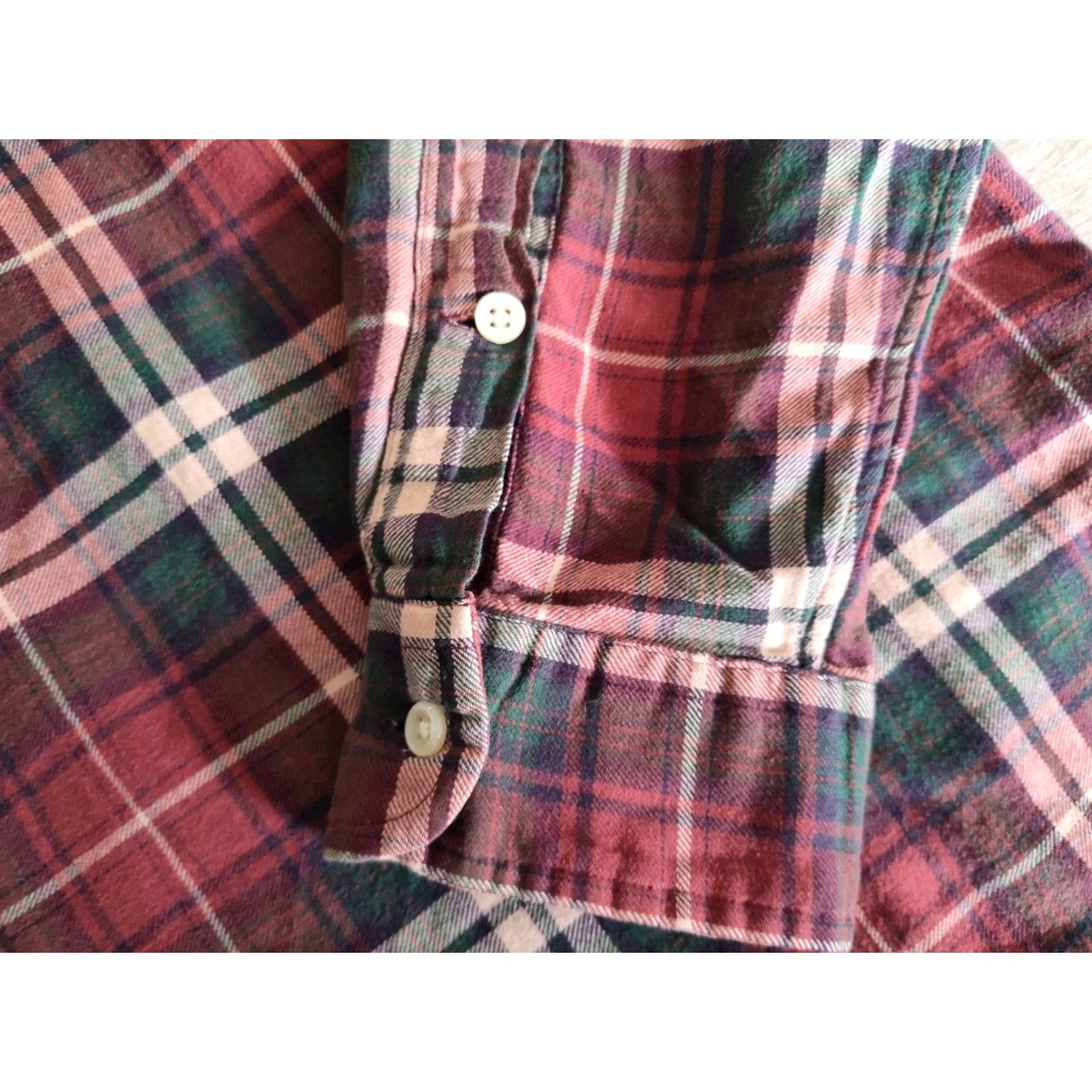 Polo Ralph Lauren VINTAGE Ralph Lauren Polo Shirt Men Long Sleeve Flannel Plaid Casual Fall Winter Blue Red Green UK38 Size US L / EU 52-54 / 3 - 6 Thumbnail