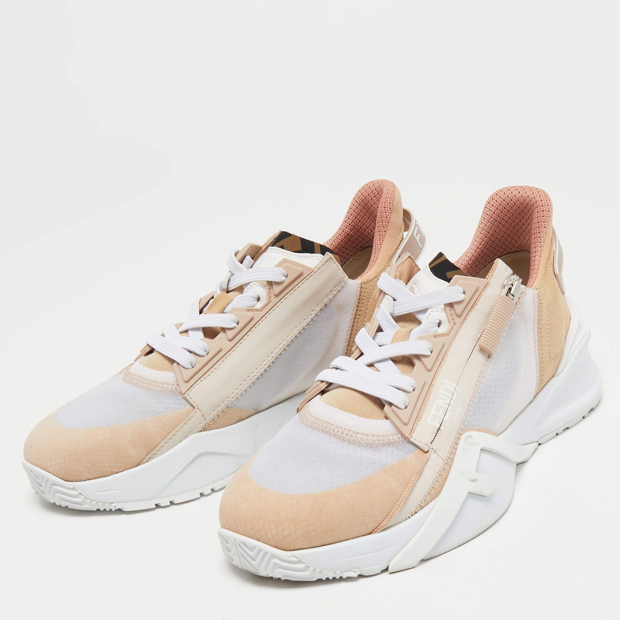 Fendi o1s1wg110225 Flow Sneaker in Multicolor Size US 12 / IT 42 - 2 Thumbnail