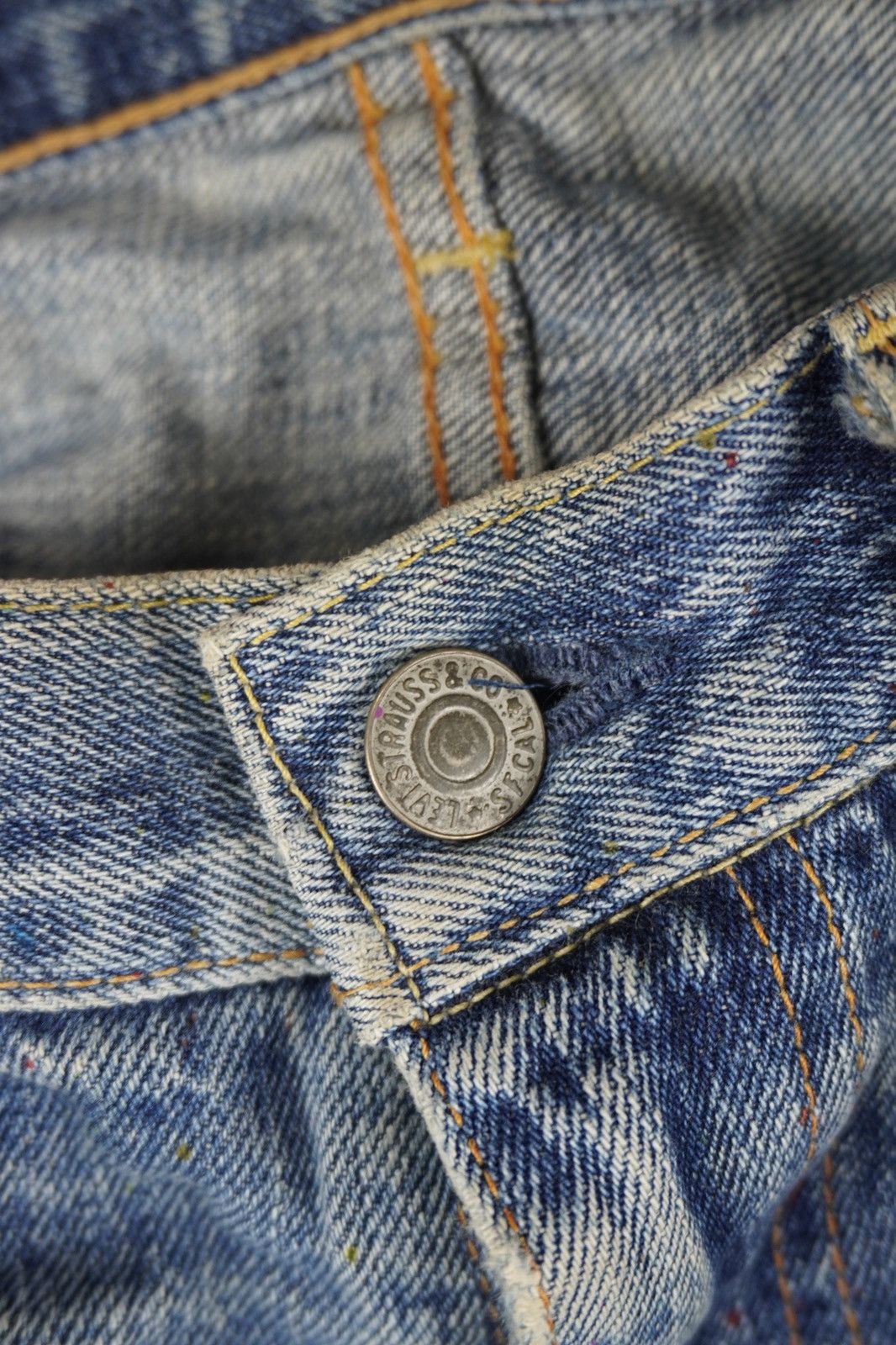 Levi's Vintage Clothing VTG Levi's 502 Big E JAPAN Made Painted Splash Distressed Size US 32 / EU 48 - 9 Thumbnail