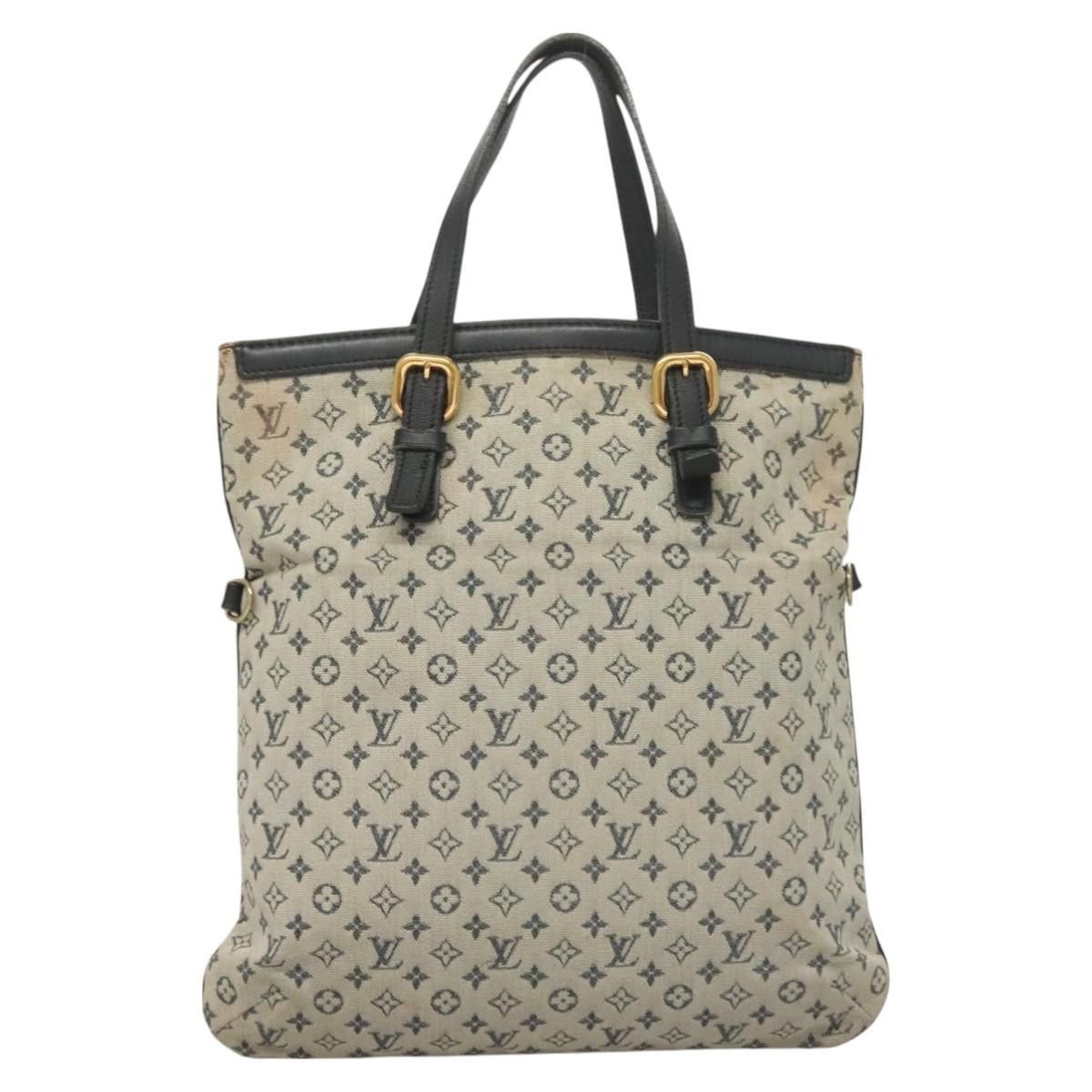 Louis Vuitton LOUIS VUITTON Monogram Mini Françoise Tote Bag Blue M92208 Size ONE SIZE - 13 Thumbnail