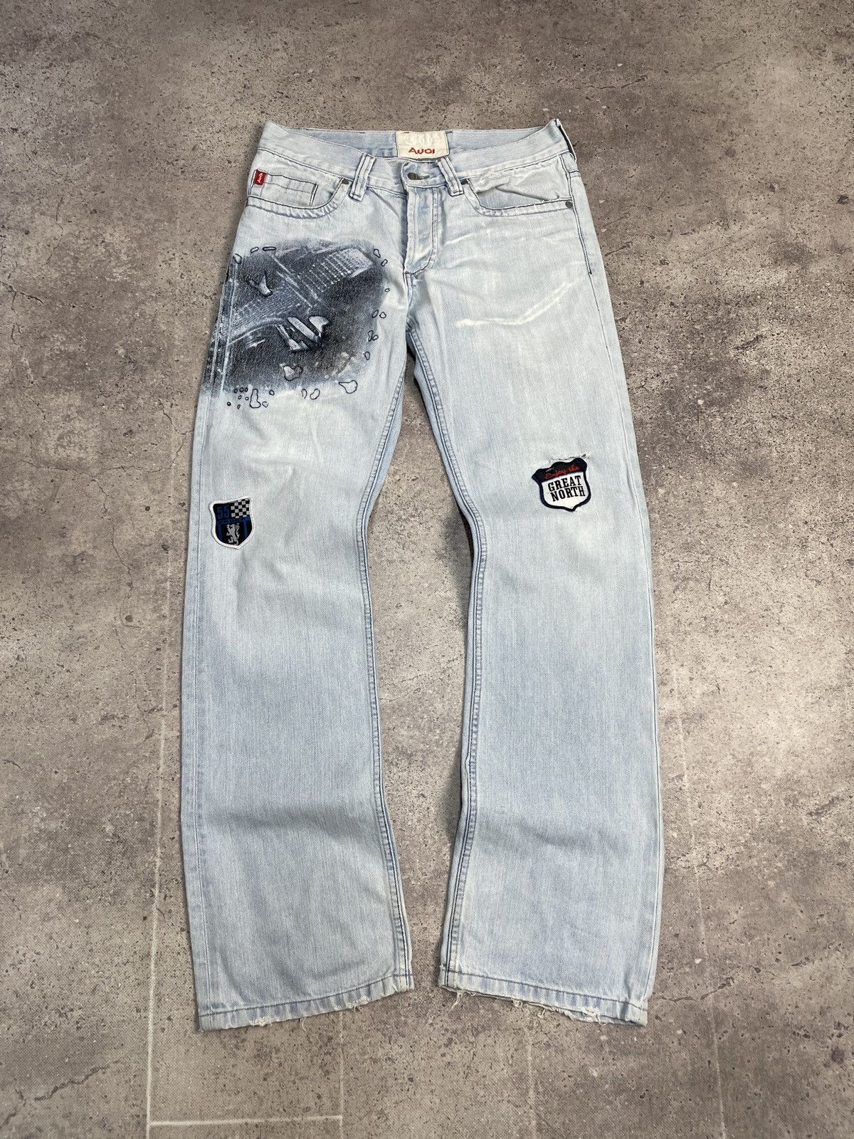 Diesel Vintage Balenciaga Style 00s Audi Racing Jeans Pants Size US 30 / EU 46 - 3 Thumbnail