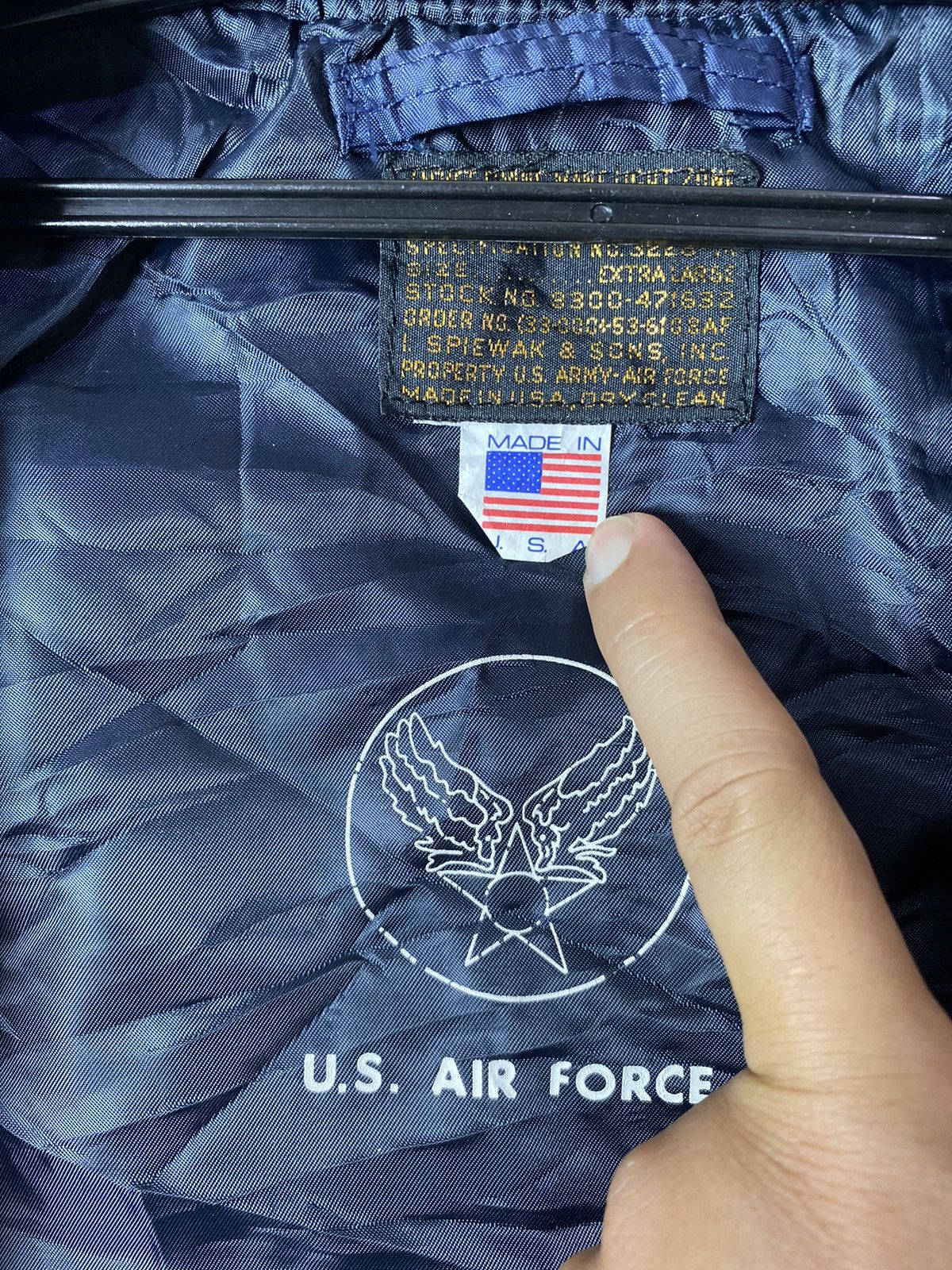 I. Spiewak And Sons × Vintage I Spiewak Us Air Force usaf flyers bomber flight jacket MA-1 Size US XL / EU 56 / 4 - 6 Thumbnail