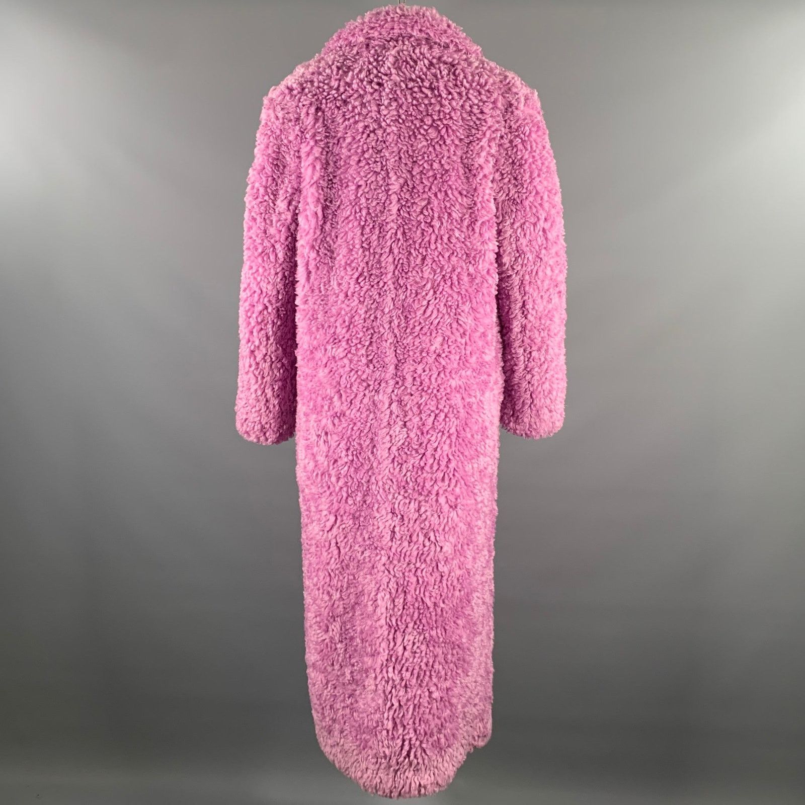 HUISHAN ZHANG HUISHAN ZHANG Size 8 Lavender Faux Fur Notch Lapel Coat Size M / US 6-8 / IT 42-44 - 4 Thumbnail