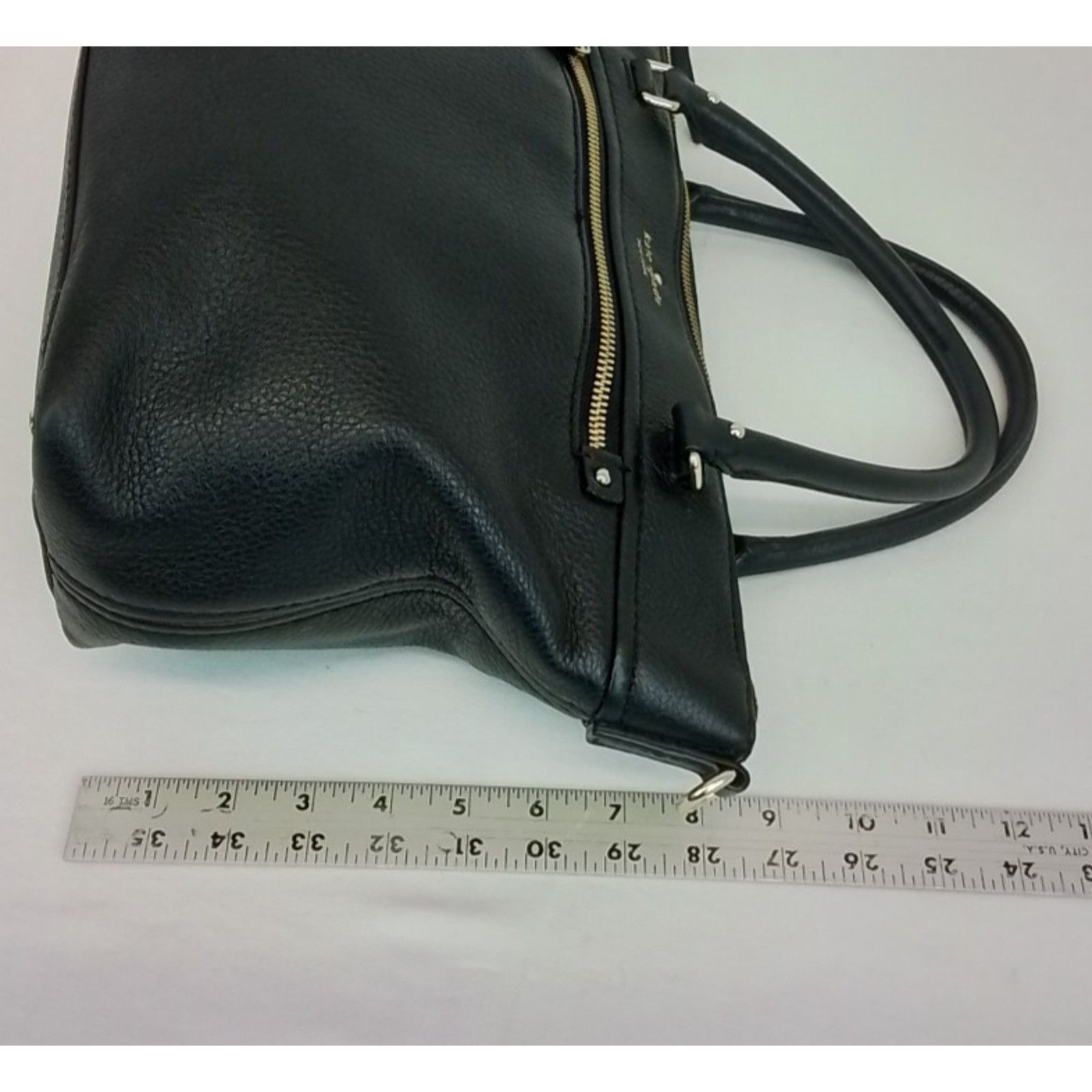 Kate Spade Kate Spade Leather Handbag Purse Black Gold Top Handle Size ONE SIZE - 18 Thumbnail