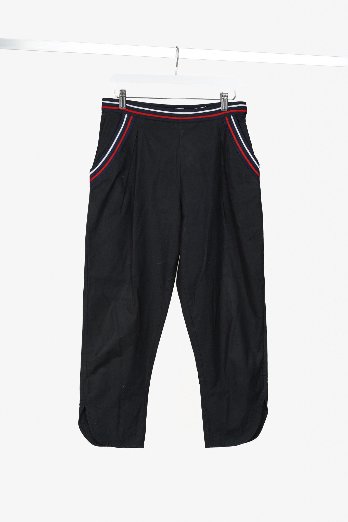 See by Chloe See by Chloe Resort 2015 Black Varsity Stripe Carrot Pants Size 27" / US 4 / IT 40 - 1 Thumbnail