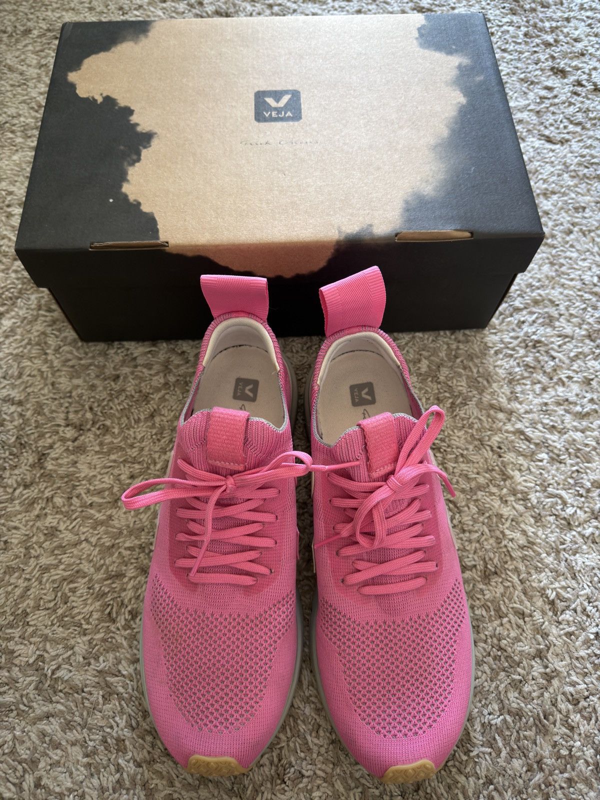 Rick Owens × Veja Veja Runner POP Pink Size US 9 / EU 42 - 1 Thumbnail