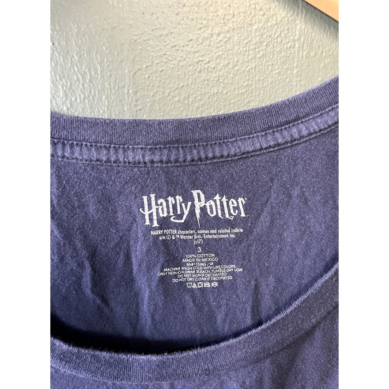 Vintage Harry Potter Womens Blue I Solemnly Swear Graphic Short Sleeve T-shirt Size 3 Size XS / US 0-2 / IT 36-38 - 3 Thumbnail
