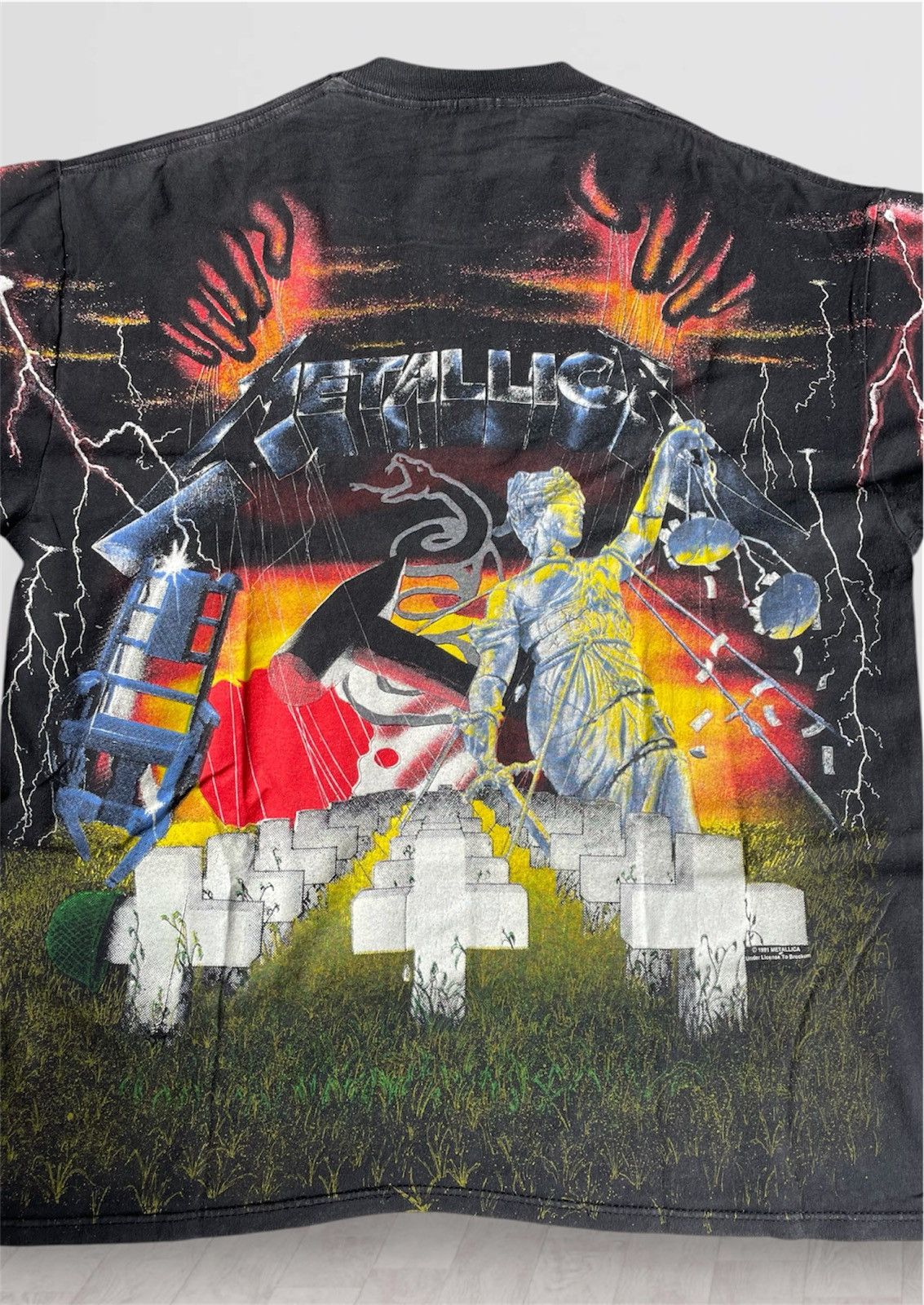 Brockum Vintage Metallica “Master of Puppets” T-Shirt, AOP, 1 Size US XL / EU 56 / 4 - 19 Thumbnail