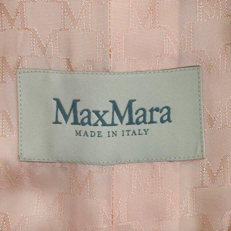 Max Mara Max Mara 101801 Pink wool lapel double-breasted coat Size XXS / US 00 / IT 34 - 6 Thumbnail