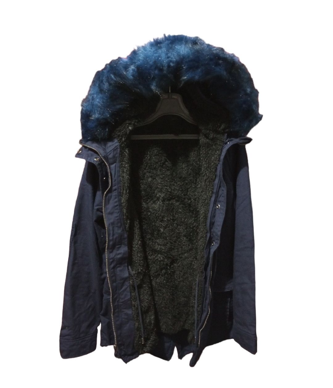 Gap Vtg Gap - Blue Fur Hoodie Fleece Vest Parka 4🟦8 Size US S / EU 44-46 / 1 - 2 Thumbnail