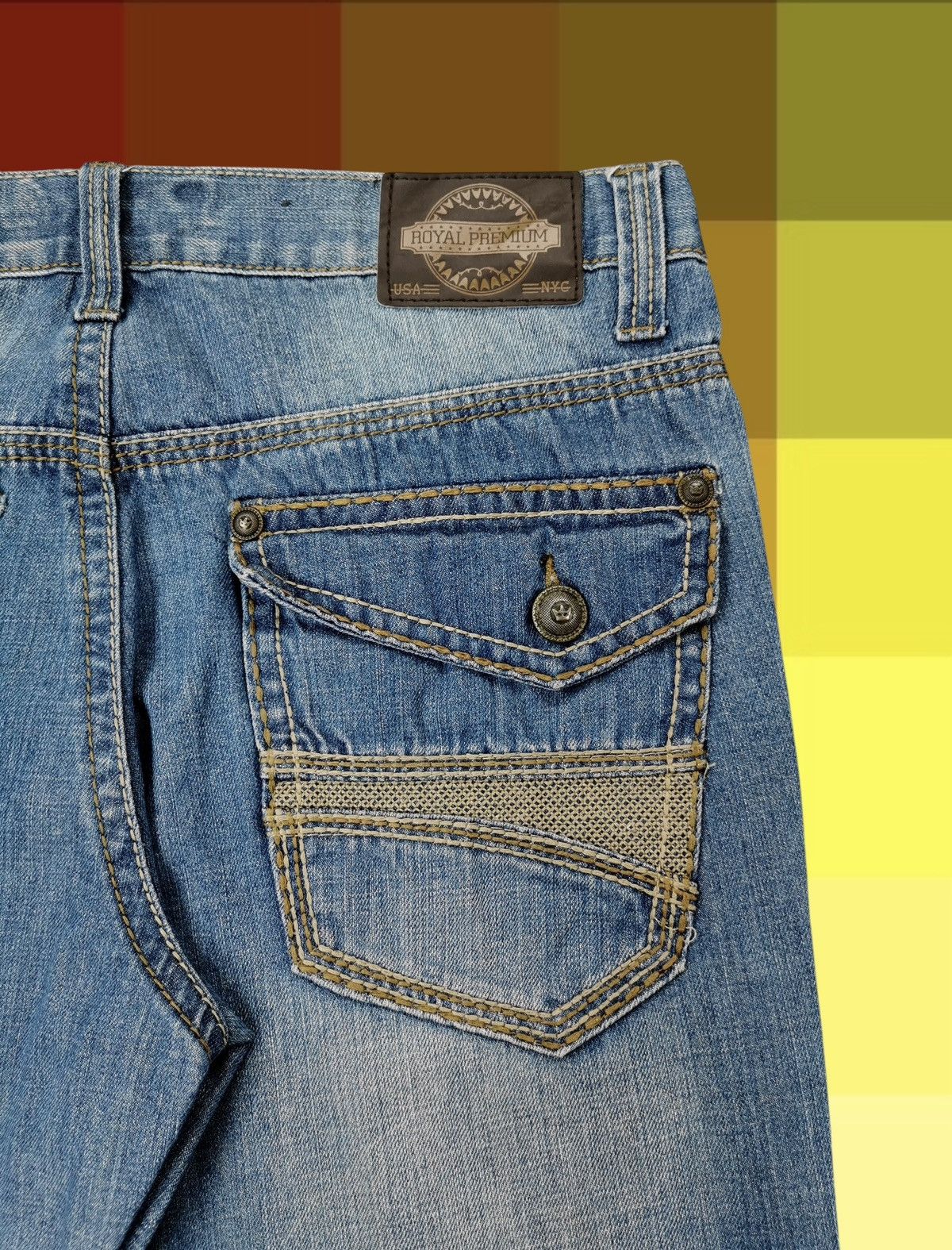 Vintage Royal Premium Y2K Flare Denim Size US 34 / EU 50 - 11 Thumbnail