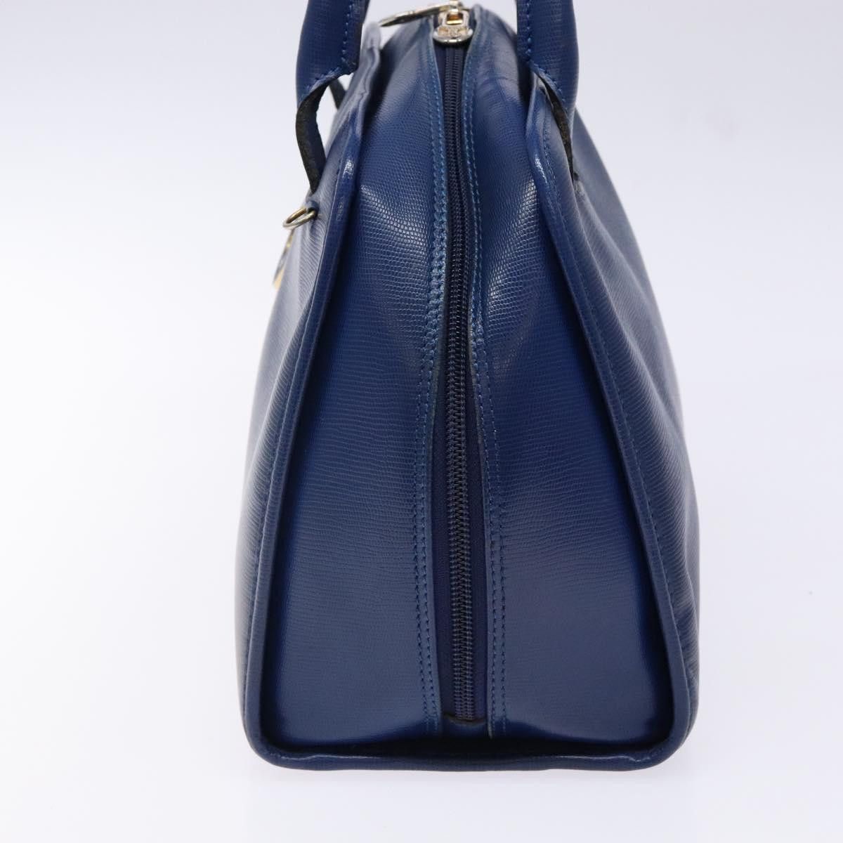 Celine CELINE Hand Bag Leather Blue Gold Size ONE SIZE - 5 Thumbnail