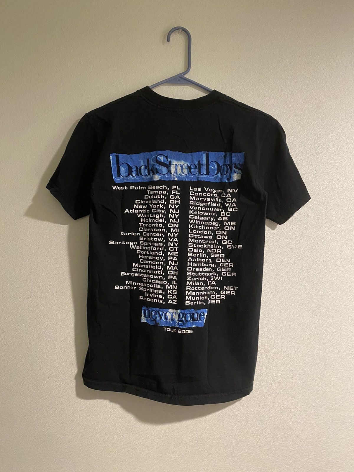 Band Tees 2005 Back Street Boys Tour Tee Size US S / EU 44-46 / 1 - 4 Thumbnail