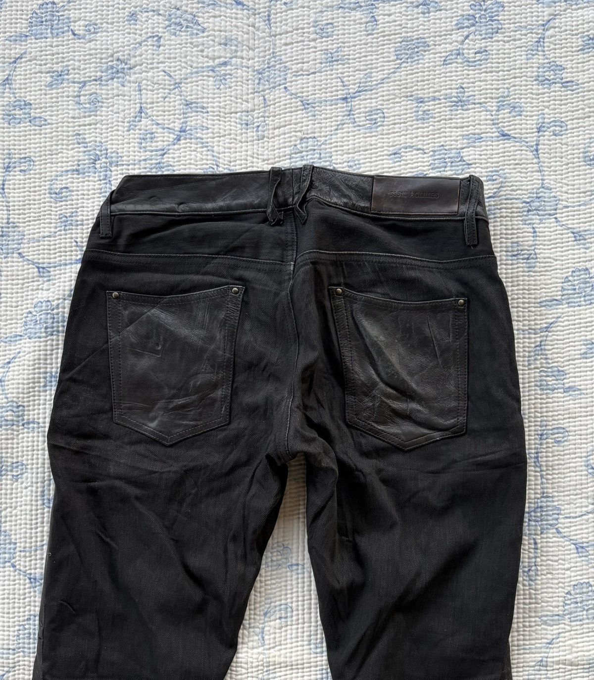 5351 POUR LES HOMMES Pour Les Homme Hybric Black Leather Size US 31 - 8 Thumbnail