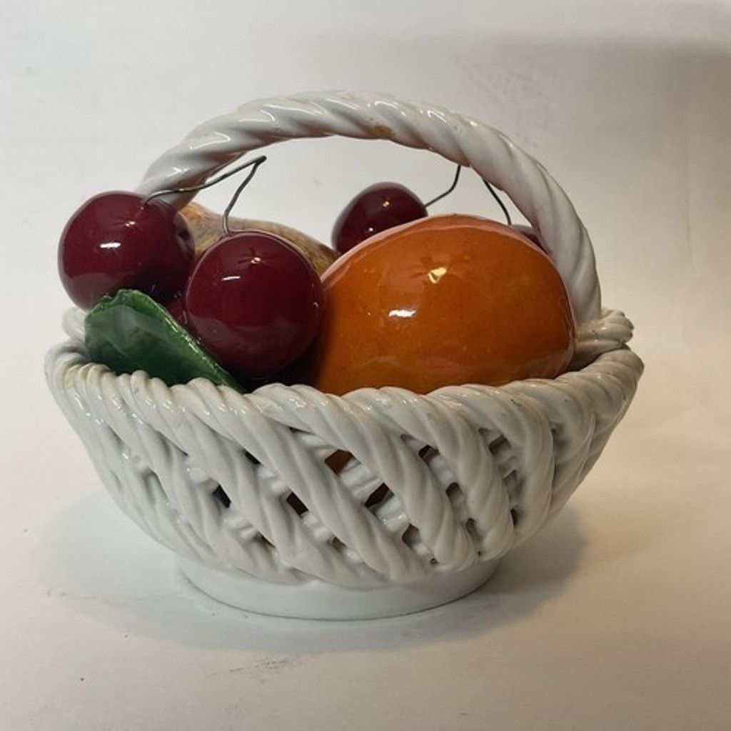 Other VTG Bassano Capodimonte Italy Ceramic Fruit Basket Figurine Size ONE SIZE - 12 Thumbnail