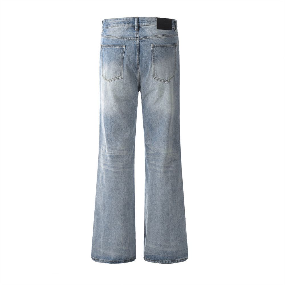 Japanese Brand × Jean Washed distressed loose denim trousers American retro Size US 34 / EU 50 - 3 Thumbnail