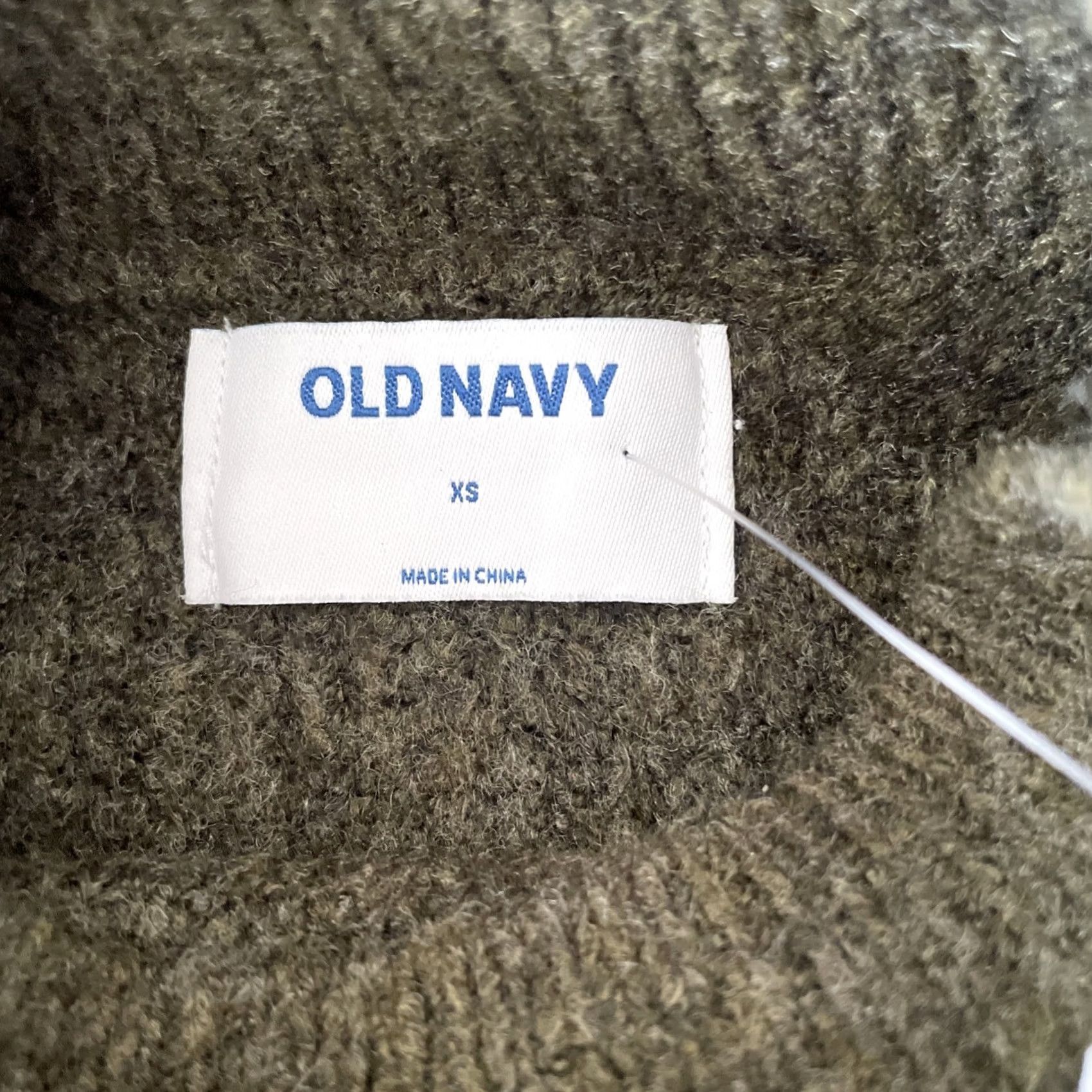 Old Navy Old Navy Pullover Sweater Women XS Green Knit Ribbed - Long Sleeve, Crew/NV? Size XS / US 0-2 / IT 36-38 - 3 Thumbnail