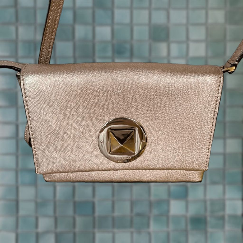 Vintage VINTAGE Kate Spade Sally Newbury Lane Crossbody Small Leather Bag Rose Gold Women Size ONE SIZE - 1 Thumbnail