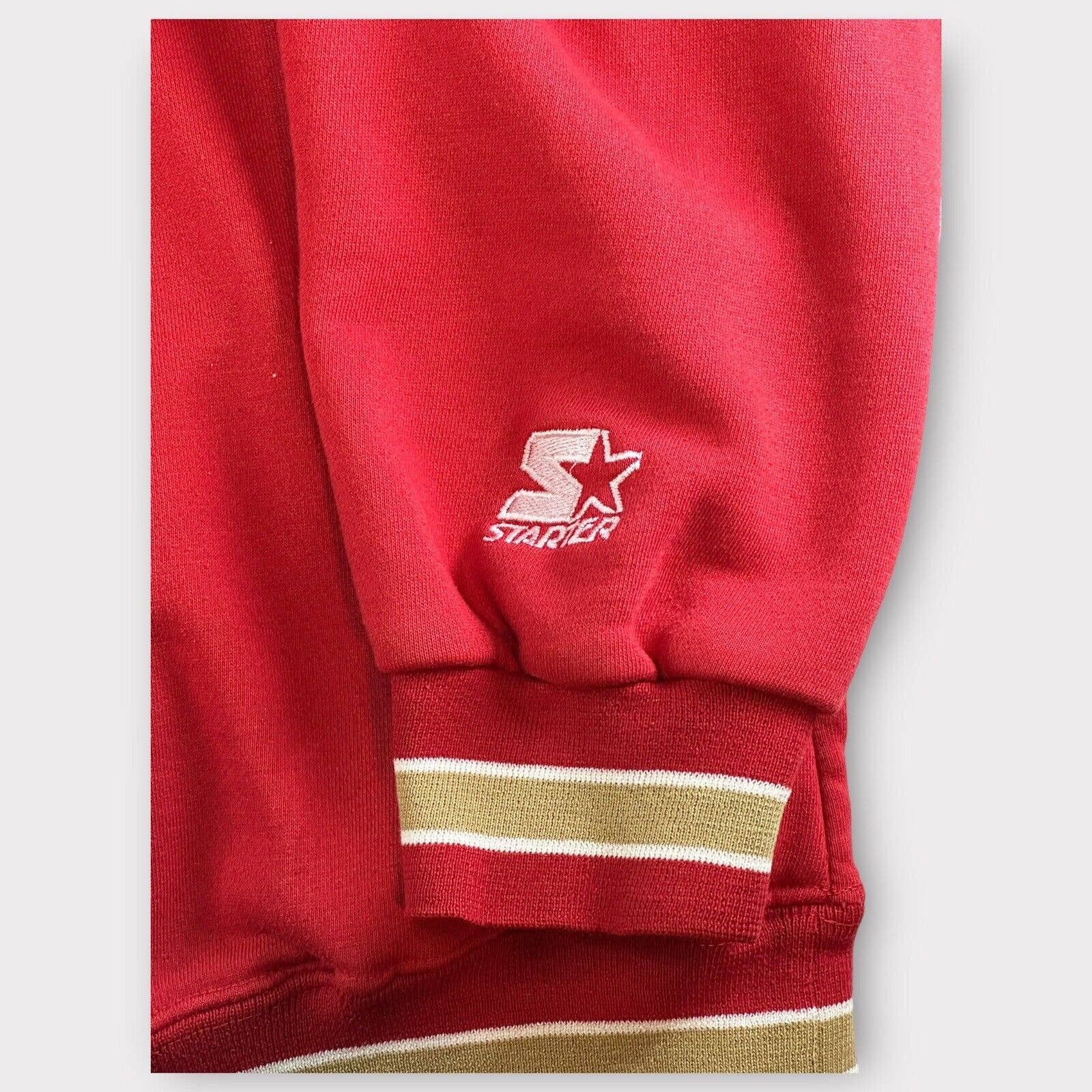 Starter × Vintage VTG San Francisco 49ers 1990s Starter SCRIPT Hoodie Size L Size US L / EU 52-54 / 3 - 2 Thumbnail