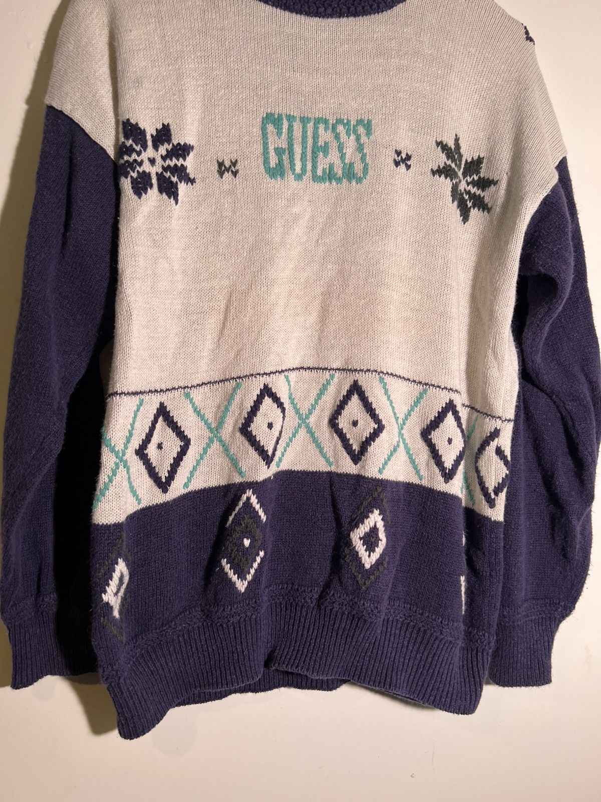 Vintage 90’s 2000’s Y2K Vintage Guess Marciano Retro Holiday Sweater Size US M / EU 48-50 / 2 - 3 Thumbnail